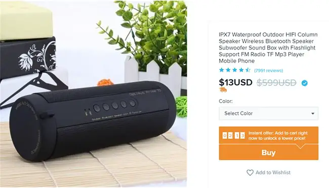 bluetooth speakers for just $13 on wish